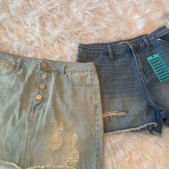 Denim skirt and shorts - Picture 1 of 3